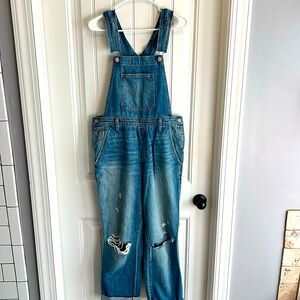 Lucky brand overalls, NWOT, cropped leg, can be unrolled
